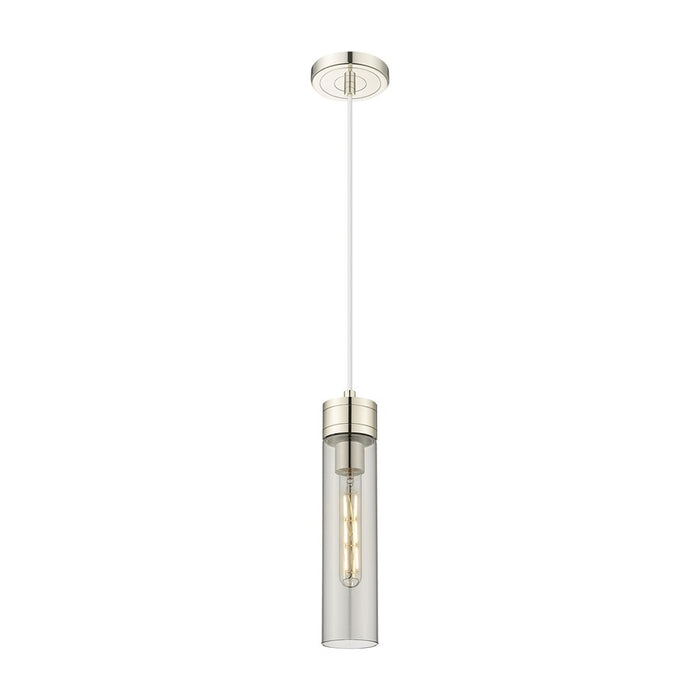 Innovations Ballston Boreas 3" Cord Mini Pend/11"H, PN/SM - 617-1P-PN-G617-11SM