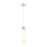 Innovations Ballston Boreas 3" Cord Mini Pend/11"H, PN/WH - 617-1P-PN-G617-11WH