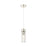 Innovations Ballston Boreas 3" Cord Mini Pend/8"H, PN/SC - 617-1P-PN-G617-8SCL