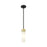 Innovations Ballston Boreas 3" Stem Mini Pend/8"H, BLB/SW - 617-1S-BAB-G617-8SWH