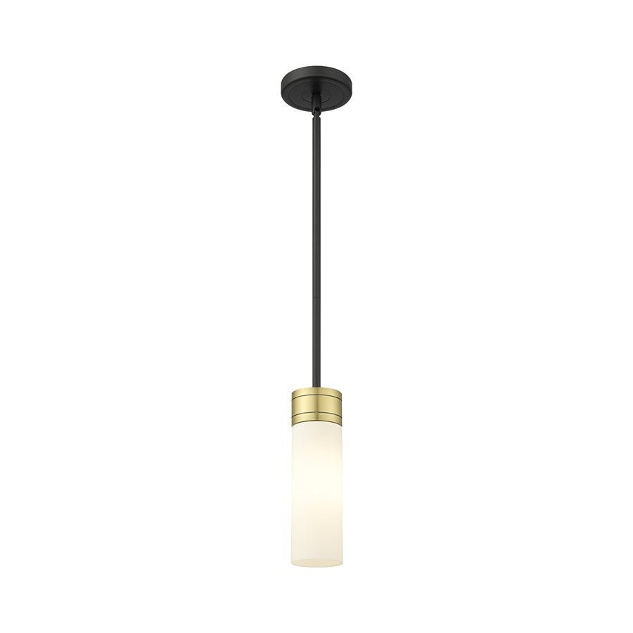 Innovations Ballston Boreas 3" Stem Mini Pend/8"H, BLB/WH - 617-1S-BAB-G617-8WH