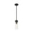 Innovations Ballston Boreas 3" Stem Mini Pend/8"H, BK/SD - 617-1S-BK-G617-8SDY