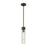 Innovations Ballston Boreas 3" Stem Mini Pend/11"H, BZ/SC - 617-1S-OB-G617-11SCL