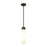 Innovations Ballston Boreas 3" Stem Mini Pend/11"H, BZ/WH - 617-1S-OB-G617-11WH