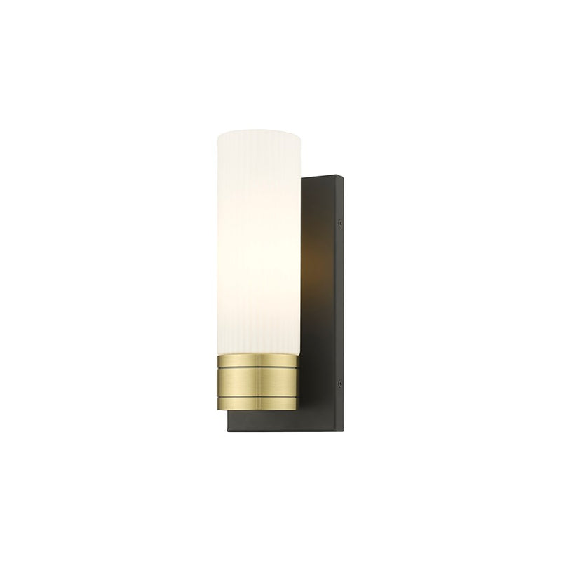 Innovations Ballston Boreas 1Lt 5" Sconce/8"H, BLB/SW - 617-1W-BAB-G617-8SWH