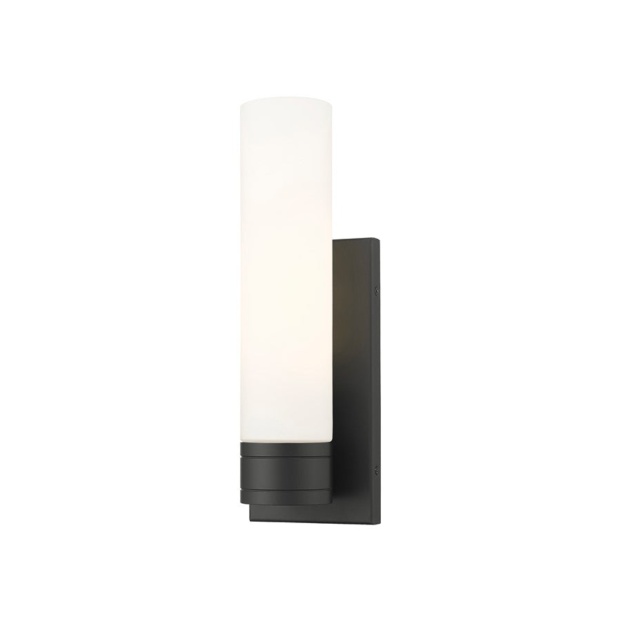 Innovations Ballston Boreas 1Lt 5" Sconce/11"H Black/White - 617-1W-BK-G617-11WH