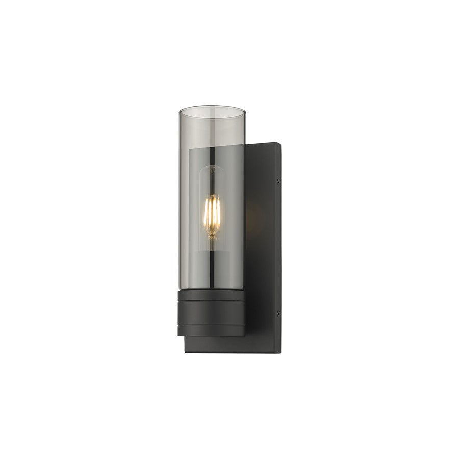 Innovations Ballston Boreas 1Lt 5" Sconce/8"H Black/Smoke - 617-1W-BK-G617-8SM