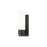 Innovations Ballston Boreas 1Lt 5" Sconce/8"H Black/White - 617-1W-BK-G617-8WH