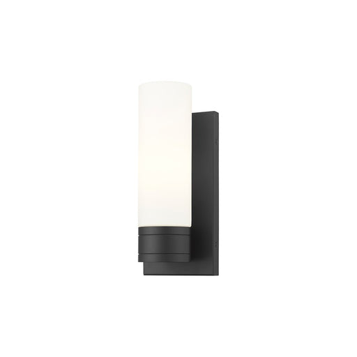 Innovations Ballston Boreas 1Lt 5" Sconce/8"H Black/White - 617-1W-BK-G617-8WH