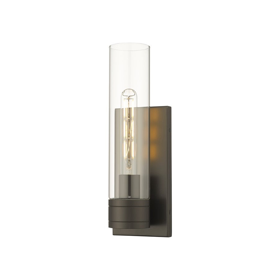 Innovations Ballston Boreas 1Lt 5" Sconce/11"H BZ/CL - 617-1W-OB-G617-11CL