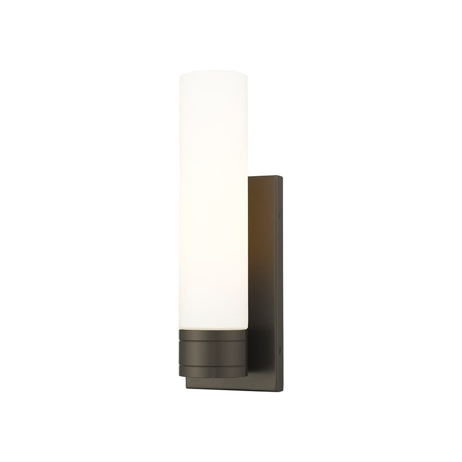 Innovations Ballston Boreas 1Lt 5" Sconce/11"H BZ/WH - 617-1W-OB-G617-11WH