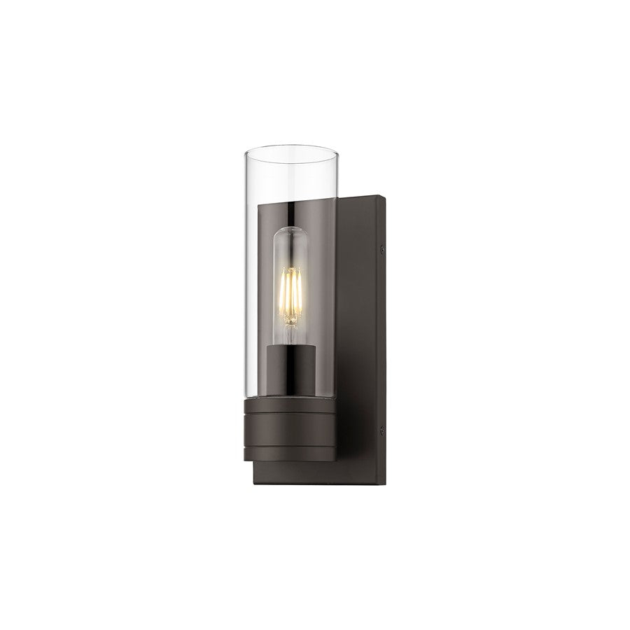 Innovations Ballston Boreas 1Lt 5" Sconce/8"H Bronze/Clear - 617-1W-OB-G617-8CL