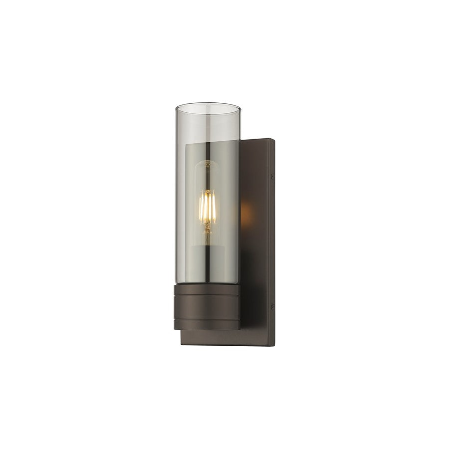 Innovations Ballston Boreas 1Lt 5" Sconce/8"H Bronze/Smoke - 617-1W-OB-G617-8SM