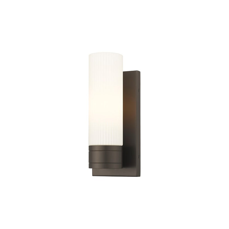 Innovations Ballston Boreas 1Lt 5" Sconce/8"H, BZ/SW - 617-1W-OB-G617-8SWH