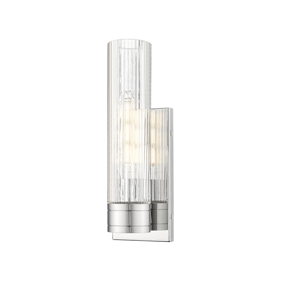 Innovations Ballston Boreas 1Lt 5" Sconce/11"H, CH/SC - 617-1W-PC-G617-11SCL