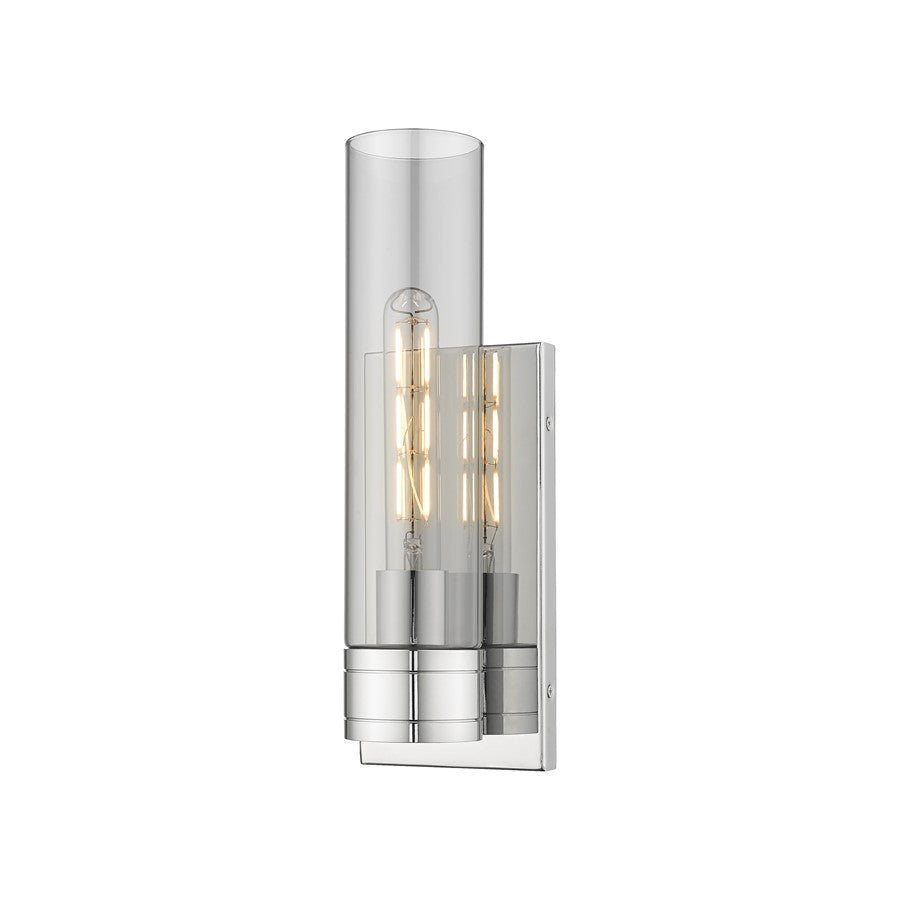 Innovations Ballston Boreas 1Lt 5" Sconce/11"H CH/SM - 617-1W-PC-G617-11SM