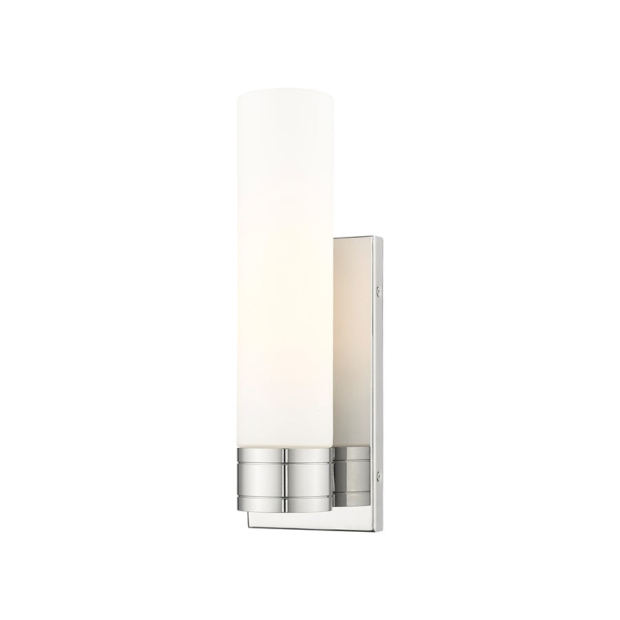 Innovations Ballston Boreas 1Lt 5" Sconce/11"H CH/WH - 617-1W-PC-G617-11WH