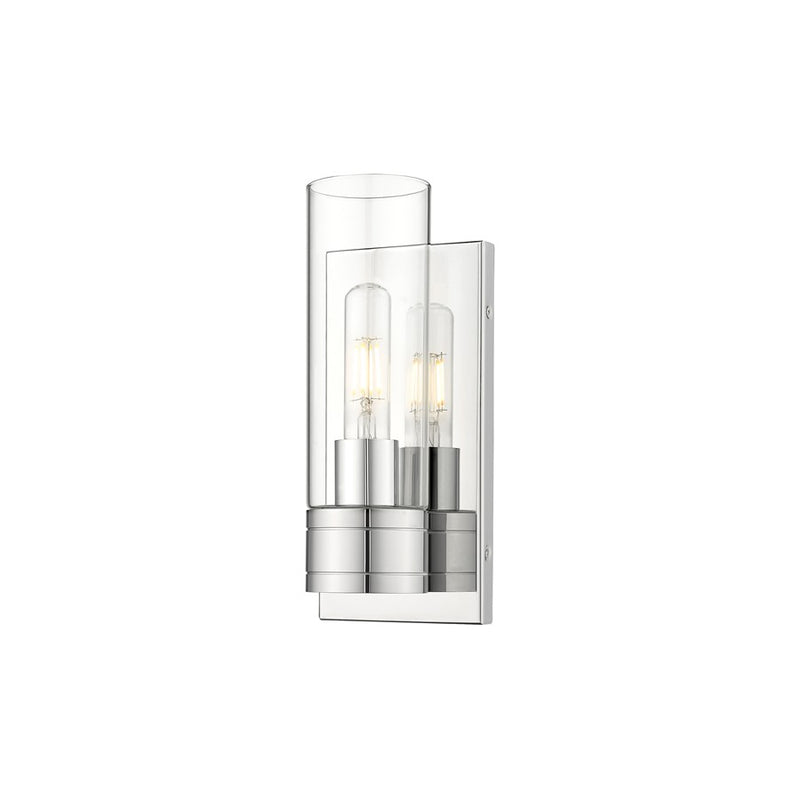 Innovations Ballston Boreas 1Lt 5" Sconce/8"H Chrome/Clear - 617-1W-PC-G617-8CL