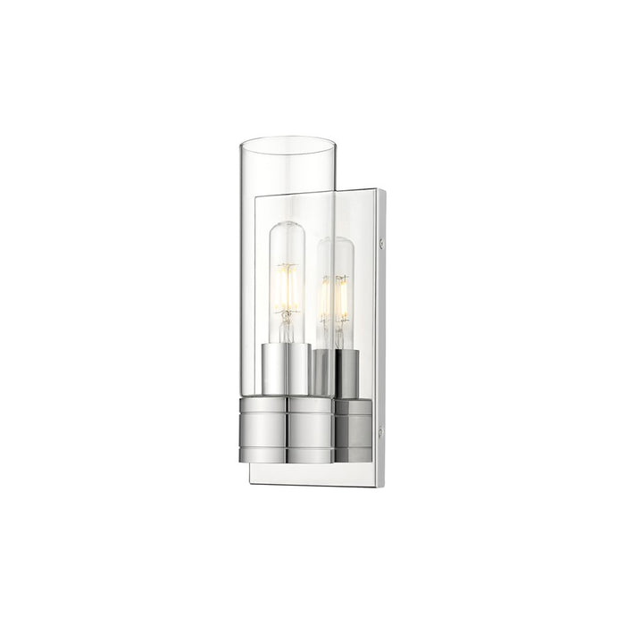Innovations Ballston Boreas 1Lt 5" Sconce/8"H Chrome/Clear - 617-1W-PC-G617-8CL