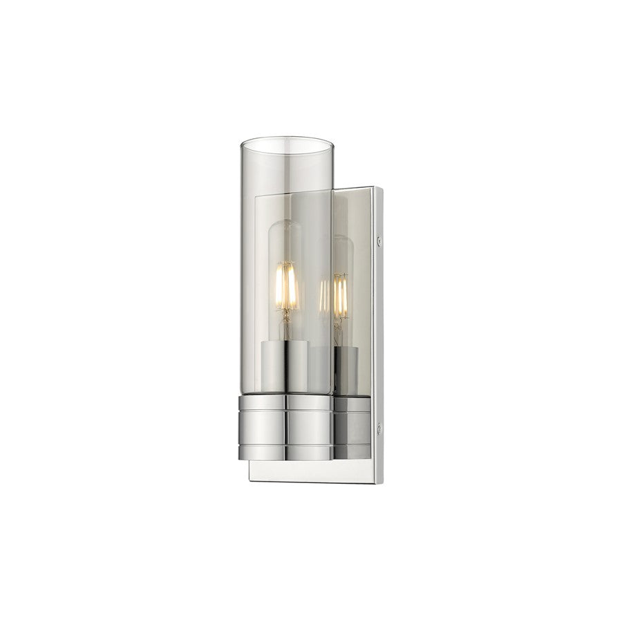 Innovations Ballston Boreas 1Lt 5" Sconce/8"H Chrome/Smoke - 617-1W-PC-G617-8SM