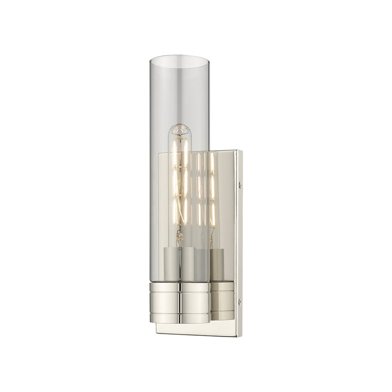 Innovations Ballston Boreas 1Lt 5" Sconce/11"H PN/SM - 617-1W-PN-G617-11SM