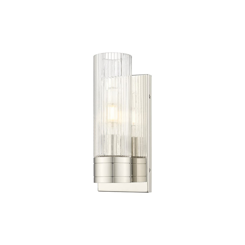 Innovations Ballston Boreas 1Lt 5" Sconce/8"H, PN/SC - 617-1W-PN-G617-8SCL