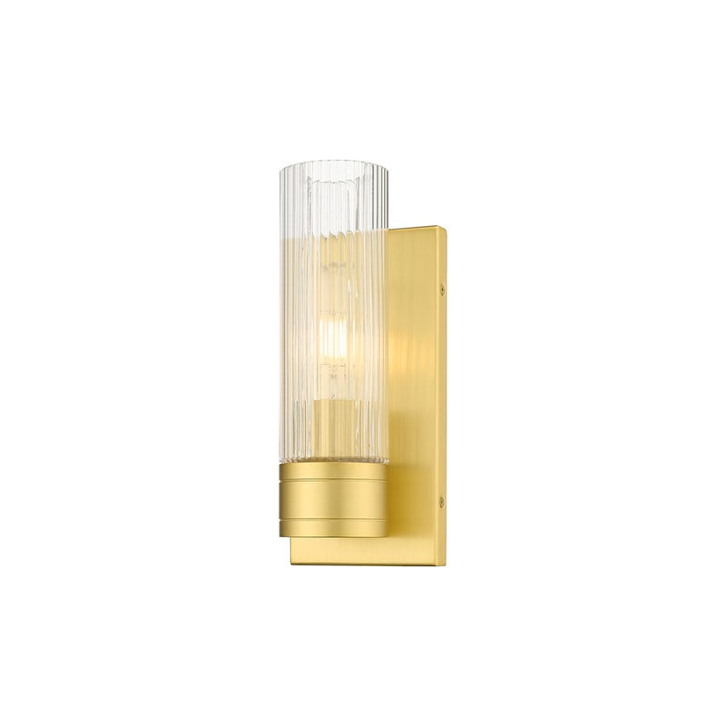 Innovations Ballston Boreas 1Lt 5" Sconce/8"H, GD/SC - 617-1W-SG-G617-8SCL