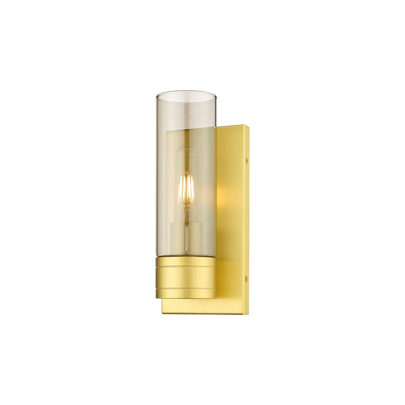 Innovations Ballston Boreas 1Lt 5" Sconce/8"H Gold/Smoke - 617-1W-SG-G617-8SM