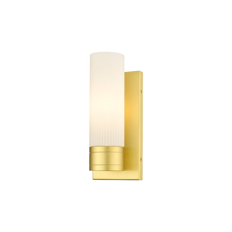 Innovations Ballston Boreas 1Lt 5" Sconce/8"H, GD/SW - 617-1W-SG-G617-8SWH