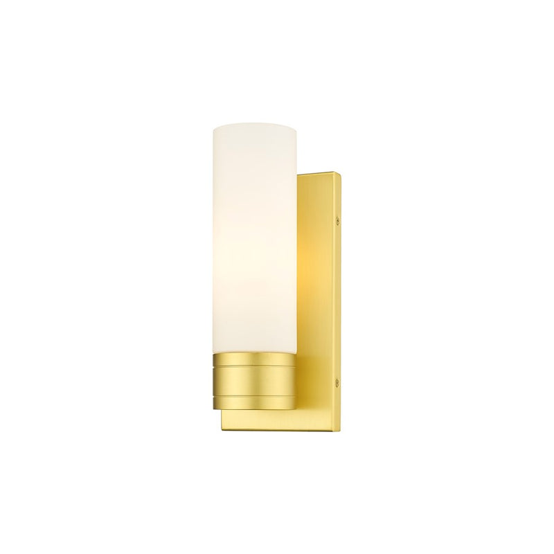 Innovations Ballston Boreas 1Lt 5" Sconce/8"H Gold/White - 617-1W-SG-G617-8WH