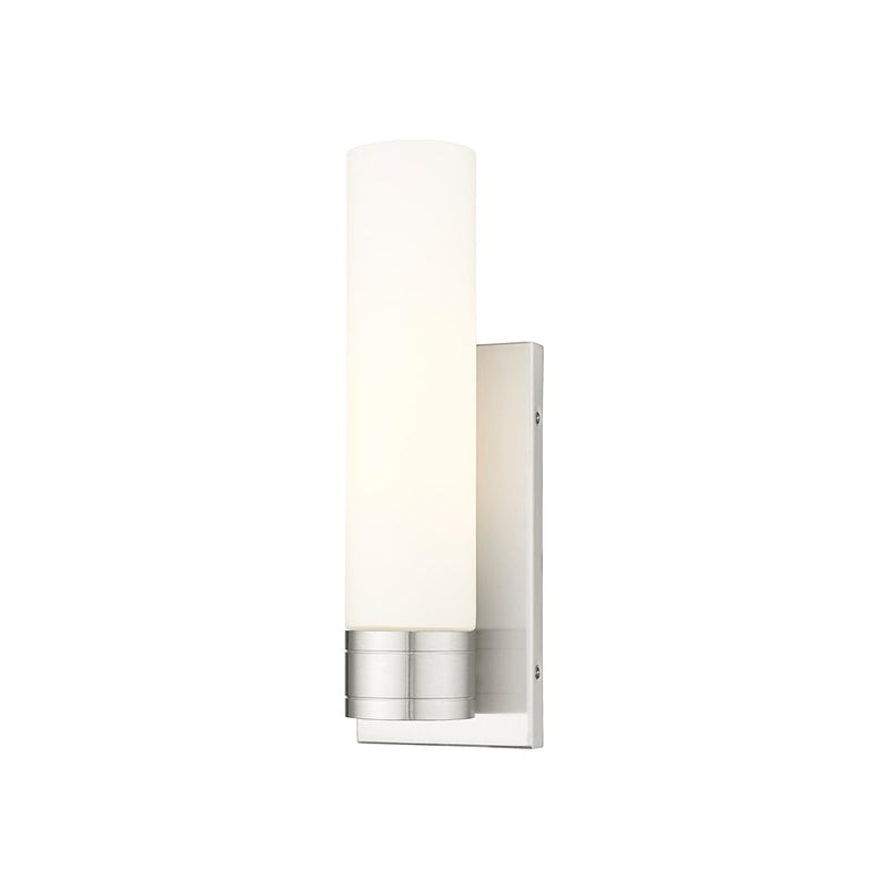 Innovations Ballston Boreas 1Lt 5" Sconce/11"H SN/WH - 617-1W-SN-G617-11WH