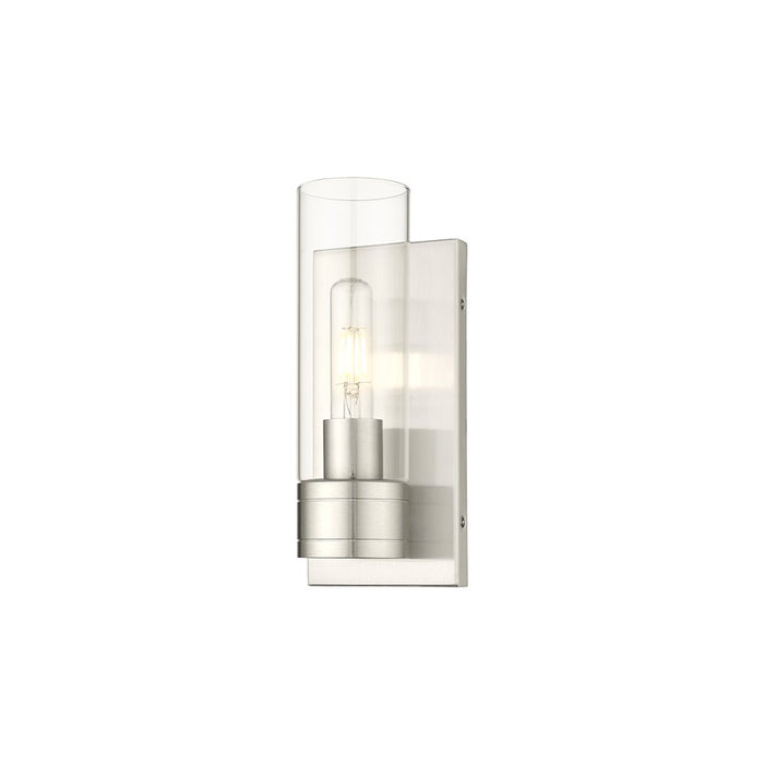 Innovations Ballston Boreas 1Lt 5" Sconce/8"H SN/CL - 617-1W-SN-G617-8CL