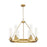 Innovations Boreas 6Lt 29" Chandelier 11" Shade, BB/Clear - 617-6CR-BB-G617-11CL
