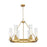 Innovations Boreas 6Lt 29" Chandelier 11" Shade, BB/DS - 617-6CR-BB-G617-11DE