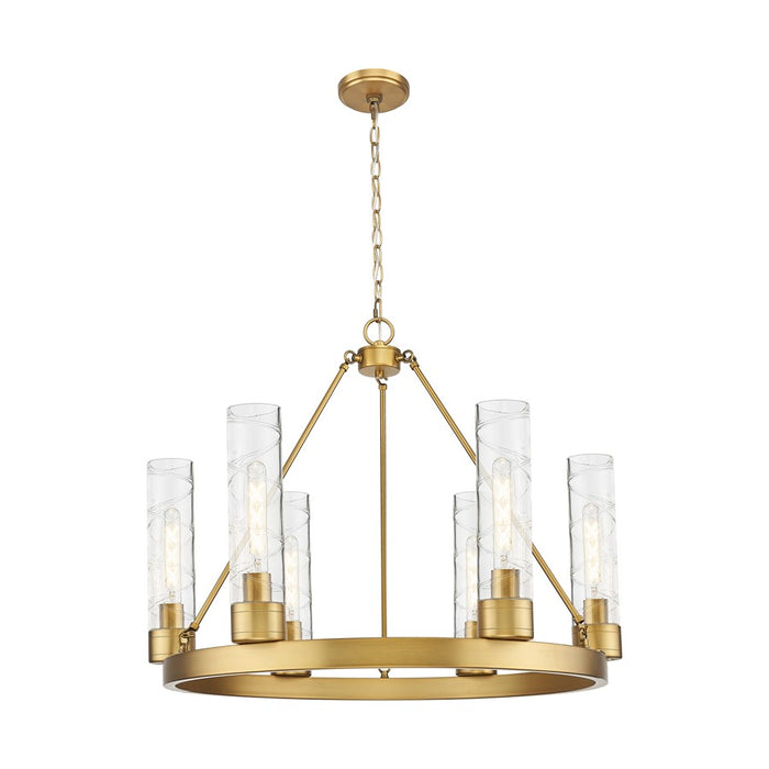 Innovations Boreas 6Lt 29" Chandelier 11" Shade, BB/DS - 617-6CR-BB-G617-11DE