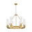 Innovations Boreas 6Lt 29" Chandelier 11" Shade, BB/STCL - 617-6CR-BB-G617-11SCL