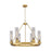 Innovations Boreas 6Lt 29" Chandelier 11" Shade, BB/Smoke - 617-6CR-BB-G617-11SM