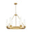Innovations Boreas 6Lt 29" Chandelier 11" Shade, BB/STWH - 617-6CR-BB-G617-11SWH