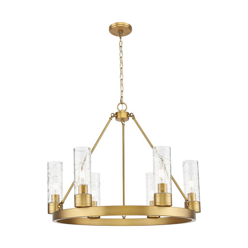 Innovations Boreas 6Lt 29" Chandelier 8" Shade, BB/DS - 617-6CR-BB-G617-8DE