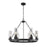 Innovations Boreas 6Lt 29" Chandelier 8" Shade, BK/SM - 617-6CR-BK-G617-8SM