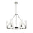 Innovations Boreas 6Lt 29" Chandelier 8" Shade, PN/STCL - 617-6CR-PN-G617-8SCL