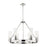 Innovations Boreas 6Lt 29" Chandelier 8" Shade, PN/Seed - 617-6CR-PN-G617-8SDY