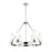 Innovations Boreas 6Lt 29" Chandelier 8" Shade, PN/STWH - 617-6CR-PN-G617-8SWH