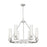 Innovations Boreas 6Lt 29" Chandelier 11" Shade, SN/STCL - 617-6CR-SN-G617-11SCL