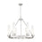 Innovations Boreas 6Lt 29" Chandelier 11" Shade, SN/STWH - 617-6CR-SN-G617-11SWH