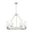 Innovations Boreas 6Lt 29" Chandelier 8" Shade, SN/STWH - 617-6CR-SN-G617-8SWH