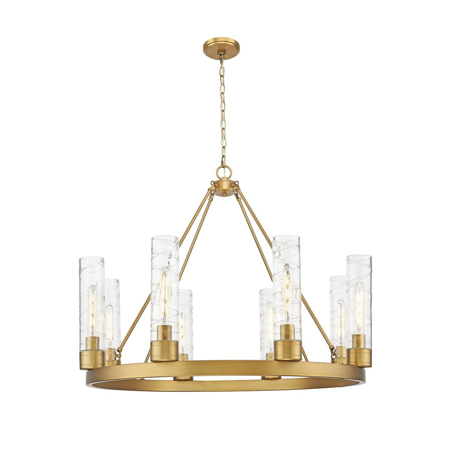 Innovations Boreas 6Lt 36" Chandelier 11" Shade, BB/DS - 617-8CR-BB-G617-11DE