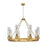 Innovations Boreas 6Lt 36" Chandelier 11" Shade, BB/Smoke - 617-8CR-BB-G617-11SM