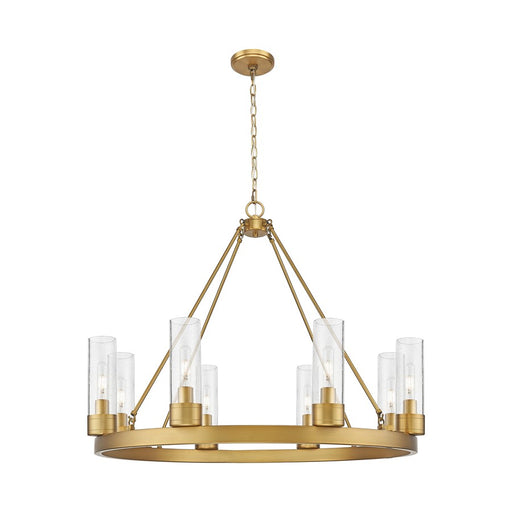 Innovations Boreas 6Lt 36" Chandelier 8" Shade, BB/Seed - 617-8CR-BB-G617-8SDY