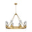 Innovations Boreas 6Lt 36" Chandelier 8" Shade, BB/Smoke - 617-8CR-BB-G617-8SM